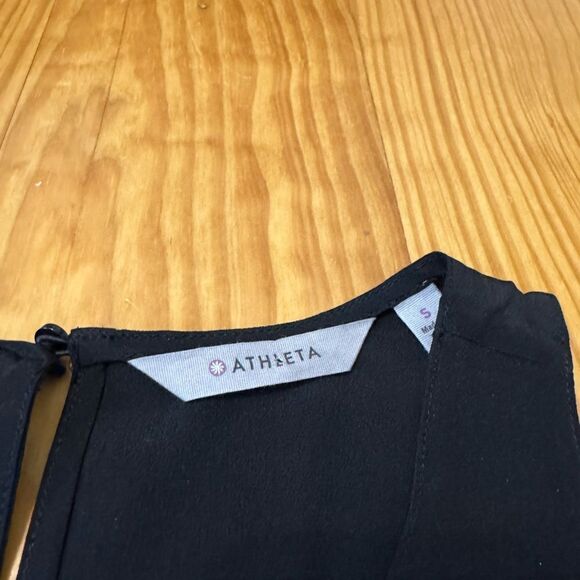 NWT Athleta Washable Silk Side Slit CYA Tank Black Women’s SIZE S - Picture 8 of 12